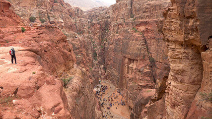 Al - Khubta Trail in Petra - Jordan, World Heritage Site