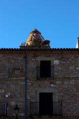 Architectonic heritage in the old town of Trujillo, Spain