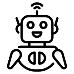 Obraz premium Robot Icon Illustration