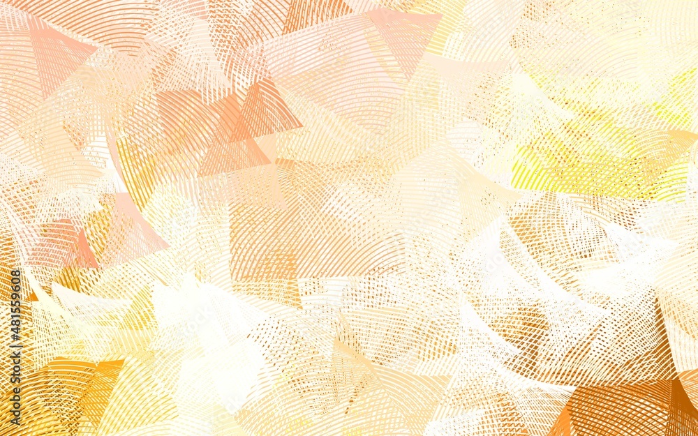 Aufkleber light red, yellow vector pattern with sharp lines.