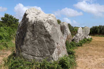 Alignment of Kerzerho - rows of menhirs in Brittany