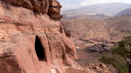 Umm - Al - Biyara Trail in Petra - Jordan, World Heritage Site