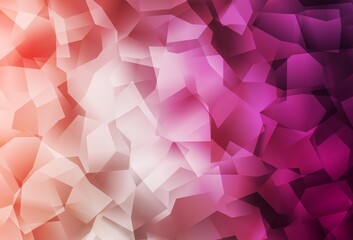 Naklejka premium Light Pink vector shining triangular backdrop.
