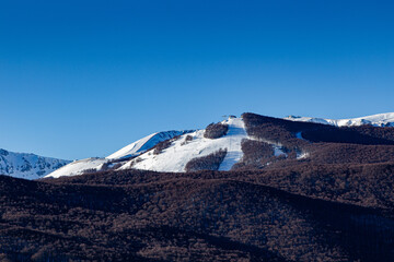 Piste e montagne attorno a Roccaraso in Abruzzo