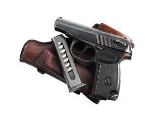 Handgun And Holster