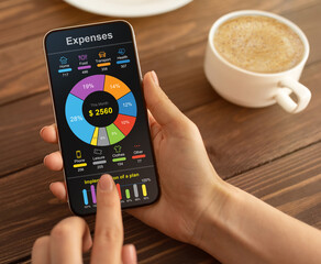 Mobile Phone App For Money, Budget And Expense Tracking
