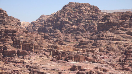 Around the Crussader Castle at el - Habis in Petra - Jordan, World Heritage Site