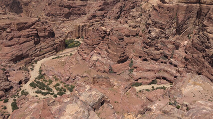 Around the Crussader Castle at el - Habis in Petra - Jordan, World Heritage Site