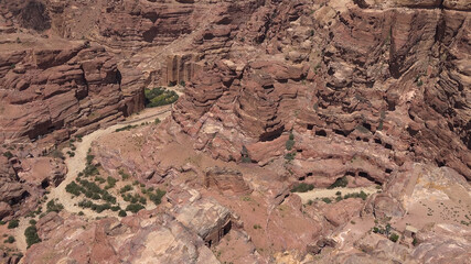 Around the Crussader Castle at el - Habis in Petra - Jordan, World Heritage Site