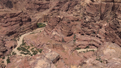 Around the Crussader Castle at el - Habis in Petra - Jordan, World Heritage Site