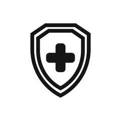 Medical health protection icon design vector illustration