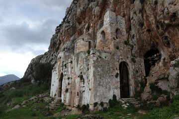 Fototapeta na wymiar historic Church called Ekklisia Odigitria in Peloponnese, greece, Europe