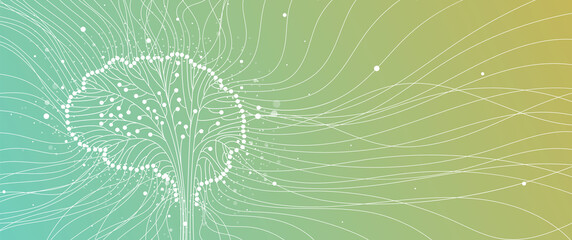 Conceptual technology illustration of artificial intelligence