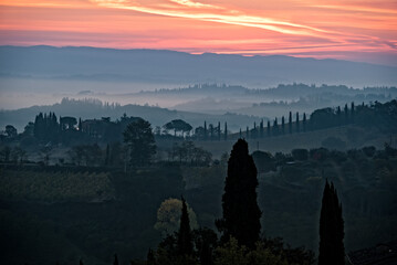 Automne en Toscane,Italie
