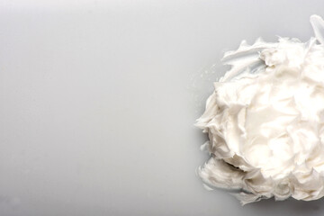 Obraz na płótnie Canvas White texture of cream background.