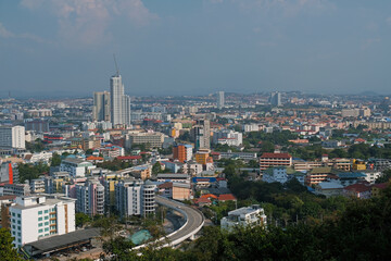 Thailand pattaya city view - obrazy, fototapety, plakaty