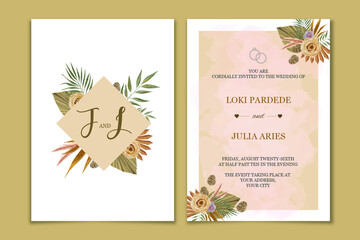 wedding invitation card template