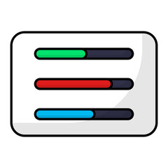 Obraz premium In Game health bars and available Weapons Concept Vector Icon Design, E-sports or mind sport Symbol, Digital sports Equipment Sign, Video games hardware Stock illustration