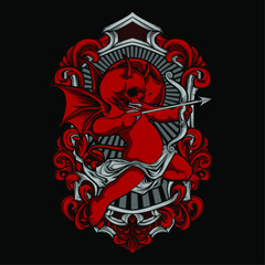 devil cupid illustration