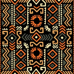 Wall murals Boho Style Seamless geometric pattern. Ethnic and tribal motifs. Print for your textiles. Vector illustration.