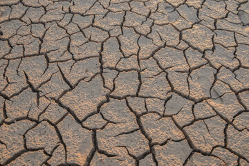 The fields are dry, the ground is broken.