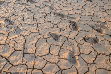 The fields are dry, the ground is broken.