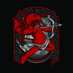 devil cupid illustration