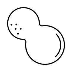 Iconos de menú de alérgenos alimentarios en círculos. Iconos blancos de alérgenos alimentarios en círculos negros. Cacahuete alergia iconos vectoriales.