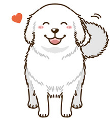 なつくグレートピレニーズ