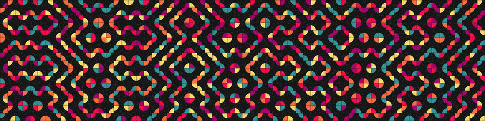 Obraz premium Abstract Geometric Pattern generative computational art illustration