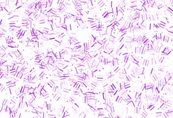 Light Purple vector background with stright stripes, dots.