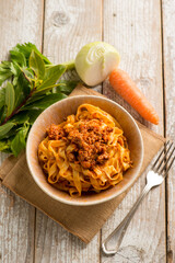 pasta with veal ragout traditional italian recipe