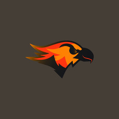 Eagle Head Mascot ESport Logo, eagle, crow
