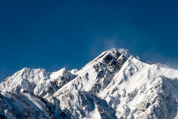 見事な雪山