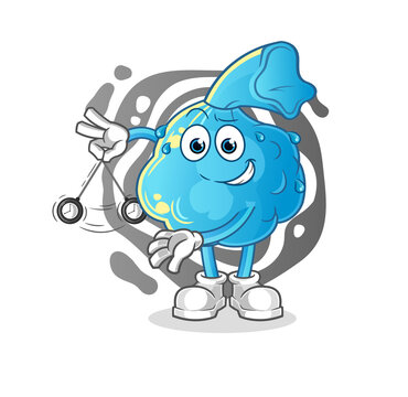 recommend clip art: fever compress hypnotizing cartoon. cartoon mascot vector