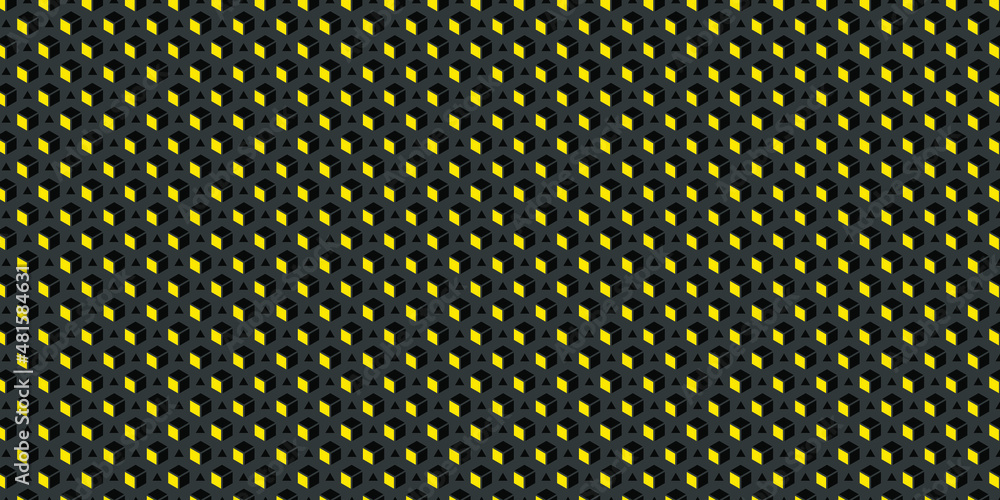 Poster Abstract color hexagon background. Modern cube texture. Vector EPS 10
