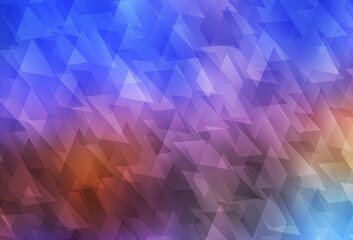 Light Blue, Yellow vector background in polygonal style.