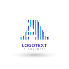 Fototapeta premium letter A logo