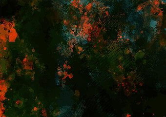 Obraz na płótnie Canvas 赤い幻想的な水彩テクスチャ背景 