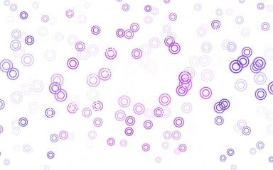 Light Purple, Pink vector layout with circle shapes.