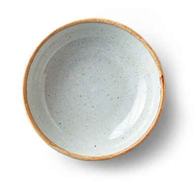 empty bowl on white background