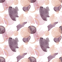 Romantic gentle watercolor seamless pattern, Violet texture background