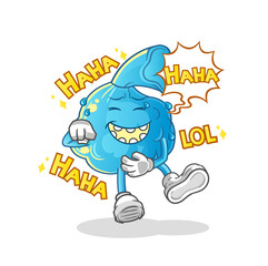 Fototapeta premium fever compress Laugh Out Loud character. cartoon mascot vector