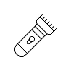 shaver electric icon in black line style icon, style isolated on white background