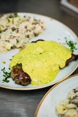 Perfect Burger Backstage Classic Homemade Artisan Bacon Milk Shake Tomato Sauce Sausage Sweet Melted Cheese Onion Chicken Meat Shrimp Menu Gourmet