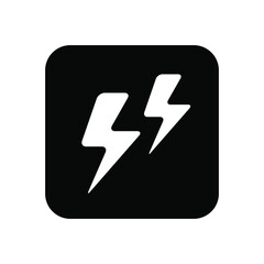Lightning icon vector. levin illustration sign. power symbol. weather logo.
