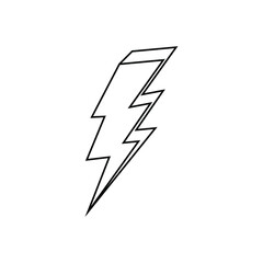 Lightning icon vector. levin illustration sign. power symbol. weather logo.
