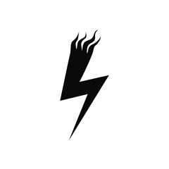 Lightning icon vector. levin illustration sign. power symbol. weather logo.
