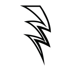 Lightning icon vector. levin illustration sign. power symbol. weather logo.
