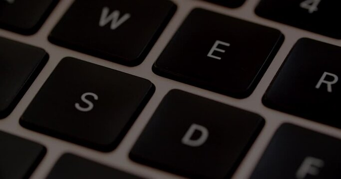 Laptop Keyboard Of Letters And Numbers